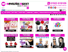 Tablet Screenshot of novelties-direct.co.uk